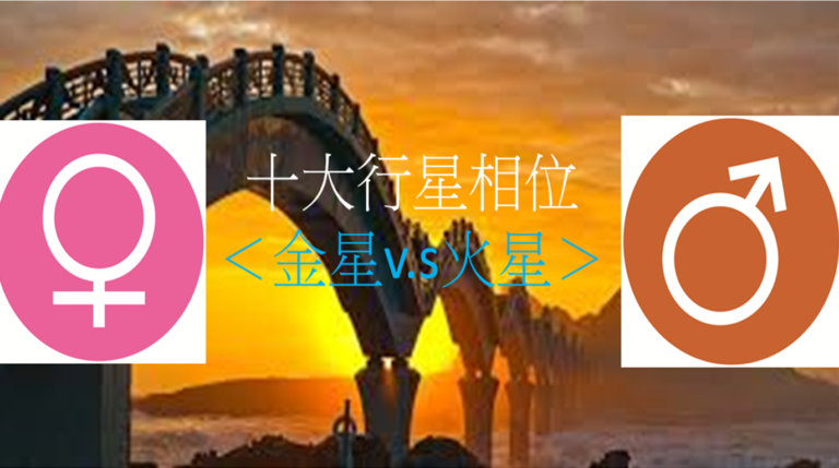 十大行星相位＜金星v.s火星＞