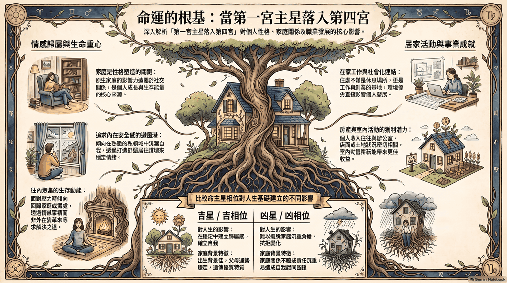 一宮主星落入四宮解析