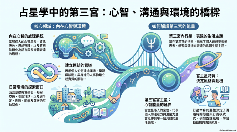 占星學第三宮：心智與溝通