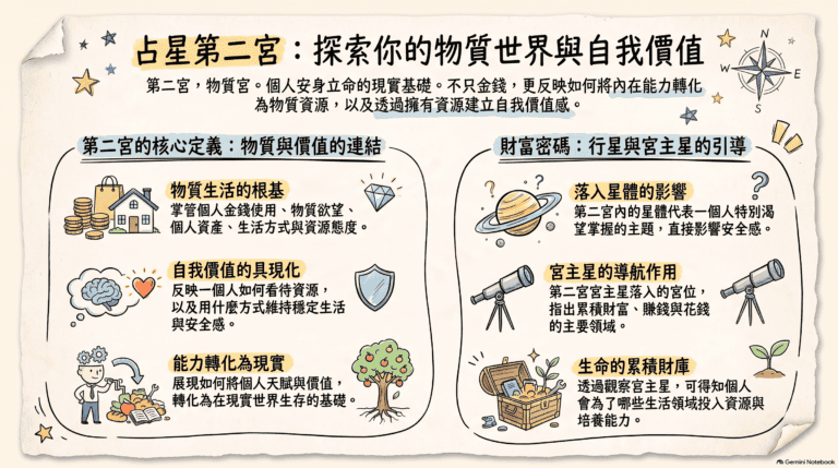占星第二宮的物質價值