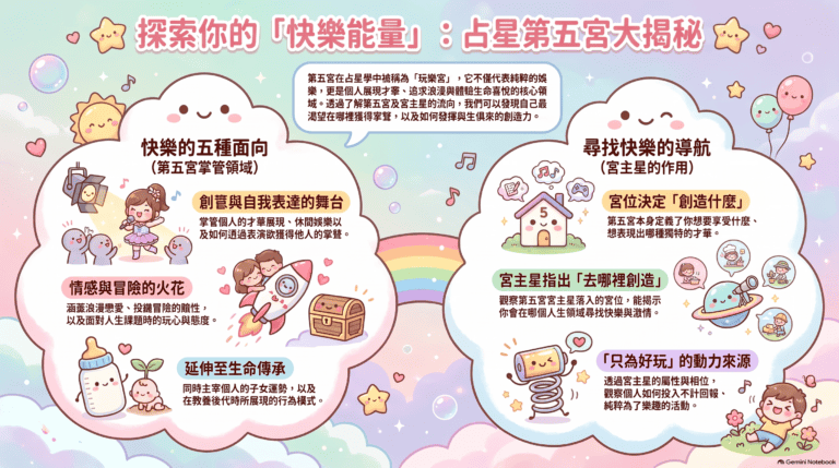 探索占星第五宮快樂能量