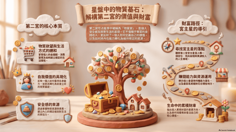 星盤第二宮價值與財富