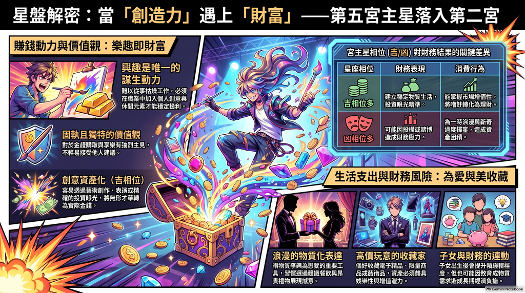 星盤解密：創造力與財富