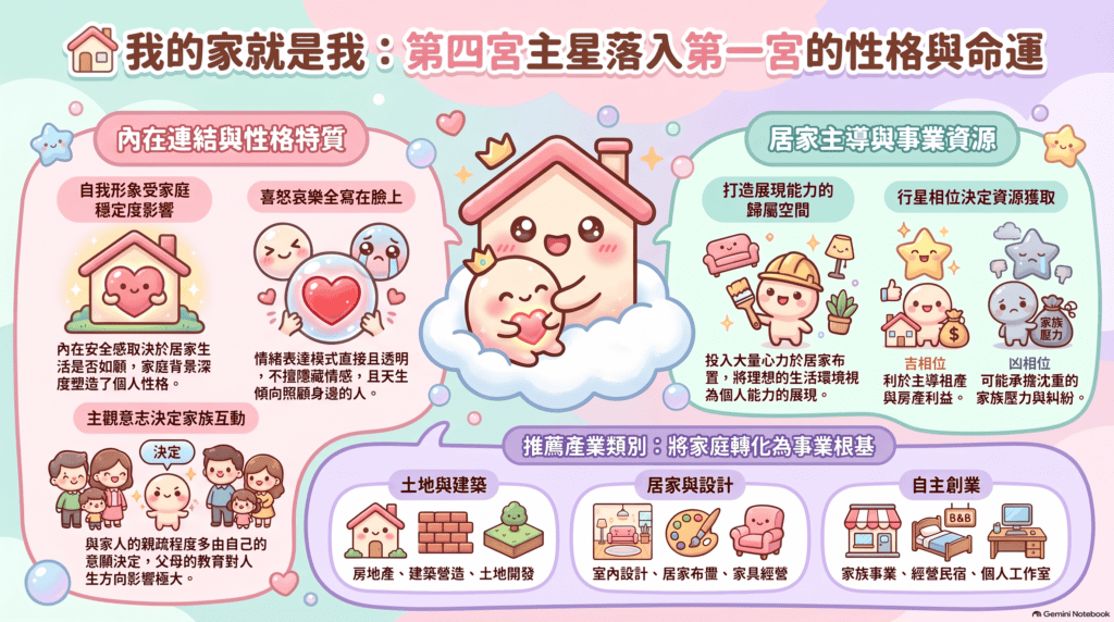 第四宮主星落入第一宮解析