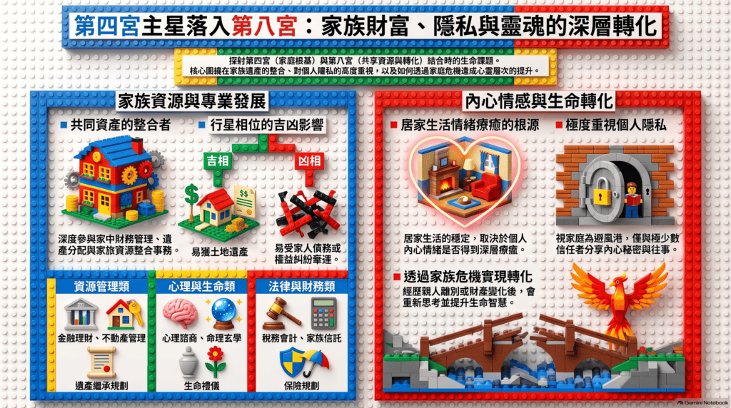 第四宮主星落入第八宮分析