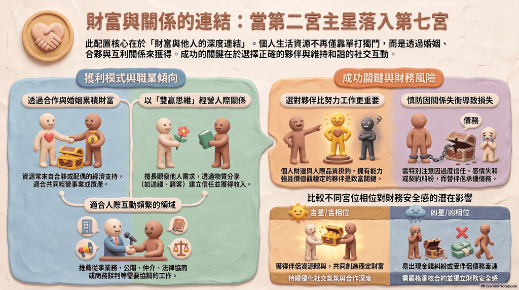 二宮主星落七宮分析
