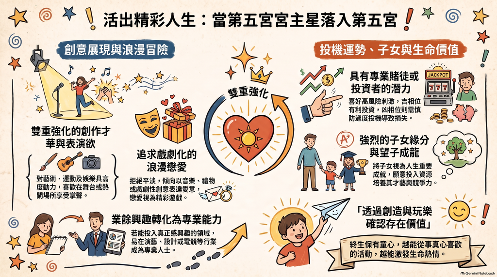 五宮主星入五宮解析