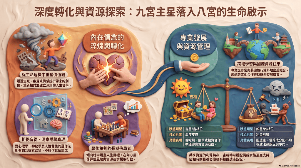 第九宮落八黏土風標版