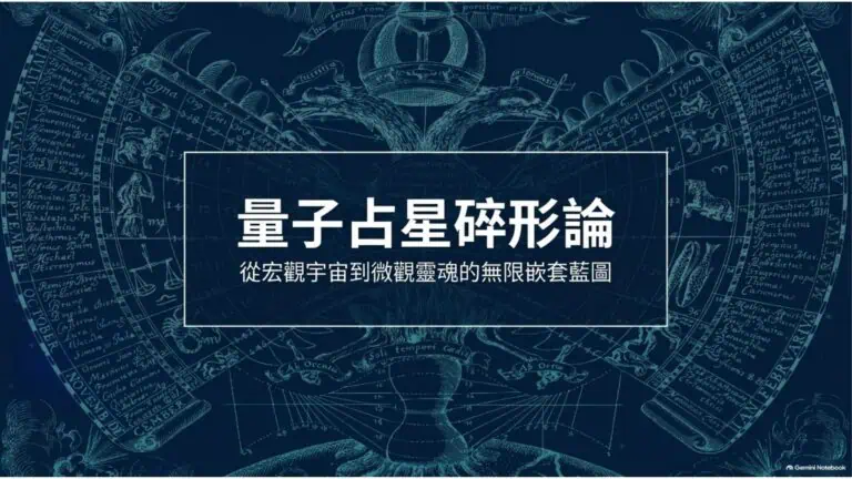 量子占星碎形論第二篇封面：三大人格與宇宙碎形幾何