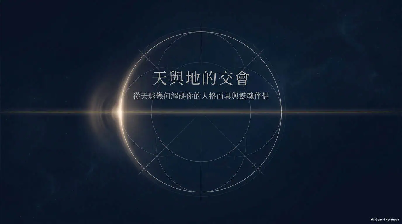 《天與地的交會——上昇與下降星座》中篇封面:地平軸線的靈魂密碼