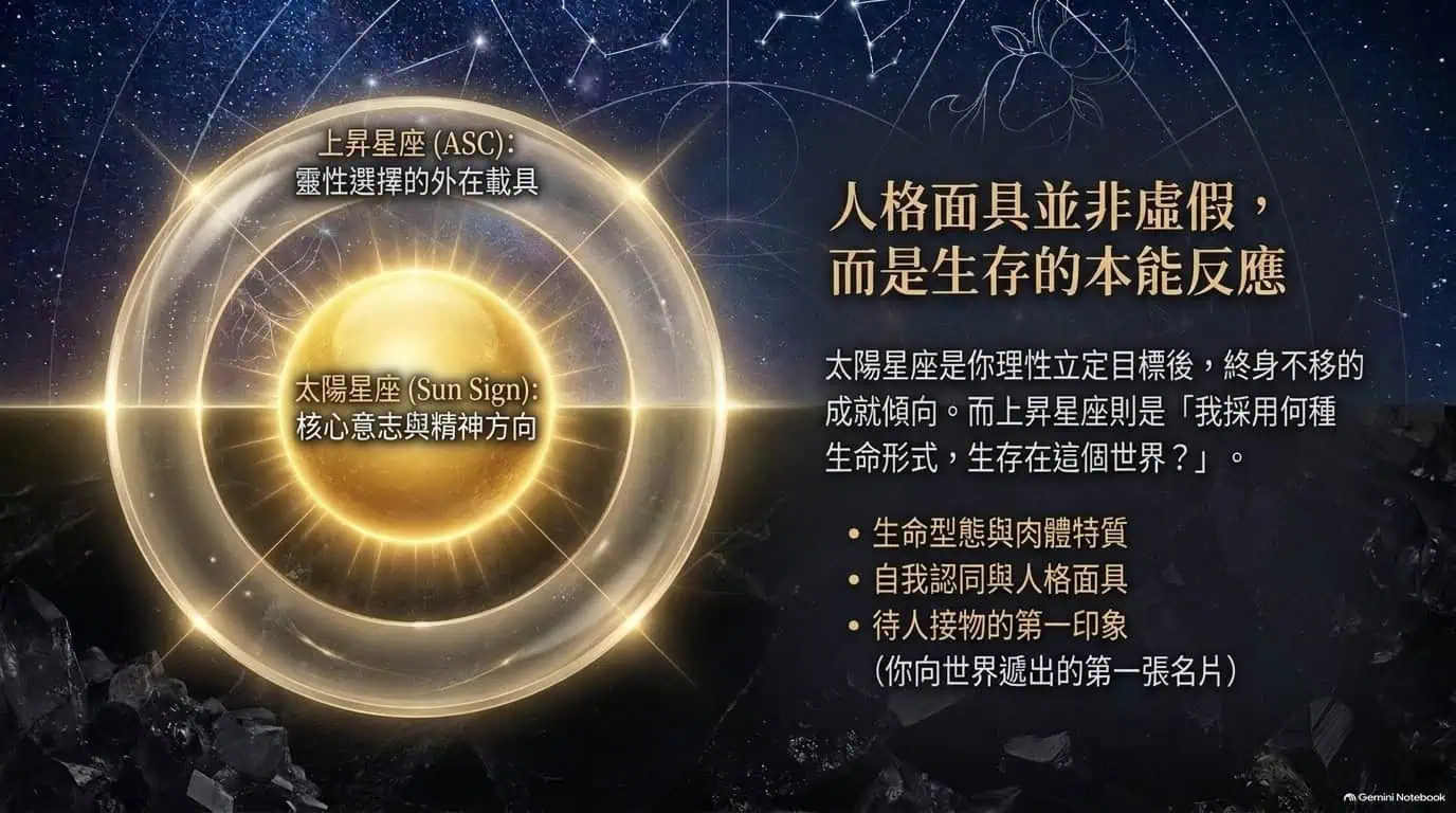 上昇星座人格面具並非虛假而是生存的本能反應