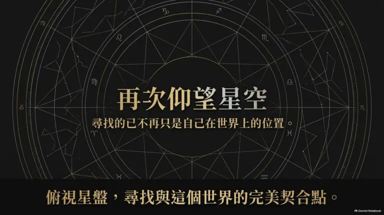 《天與地的交會——上昇與下降星座》下篇封面：再次仰望星空，尋找與世界的契合點