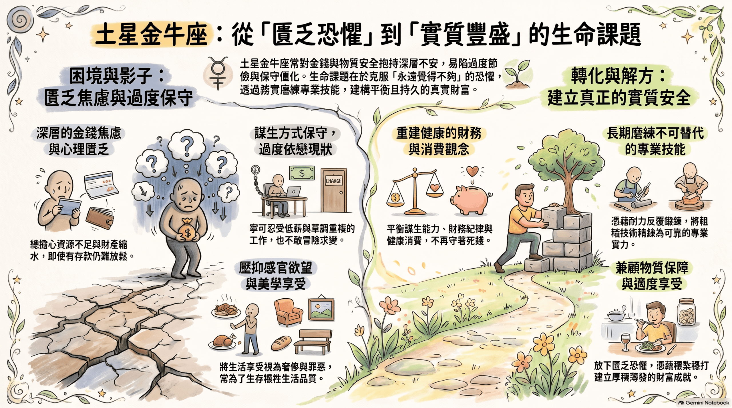 土星金牛座的生命課題