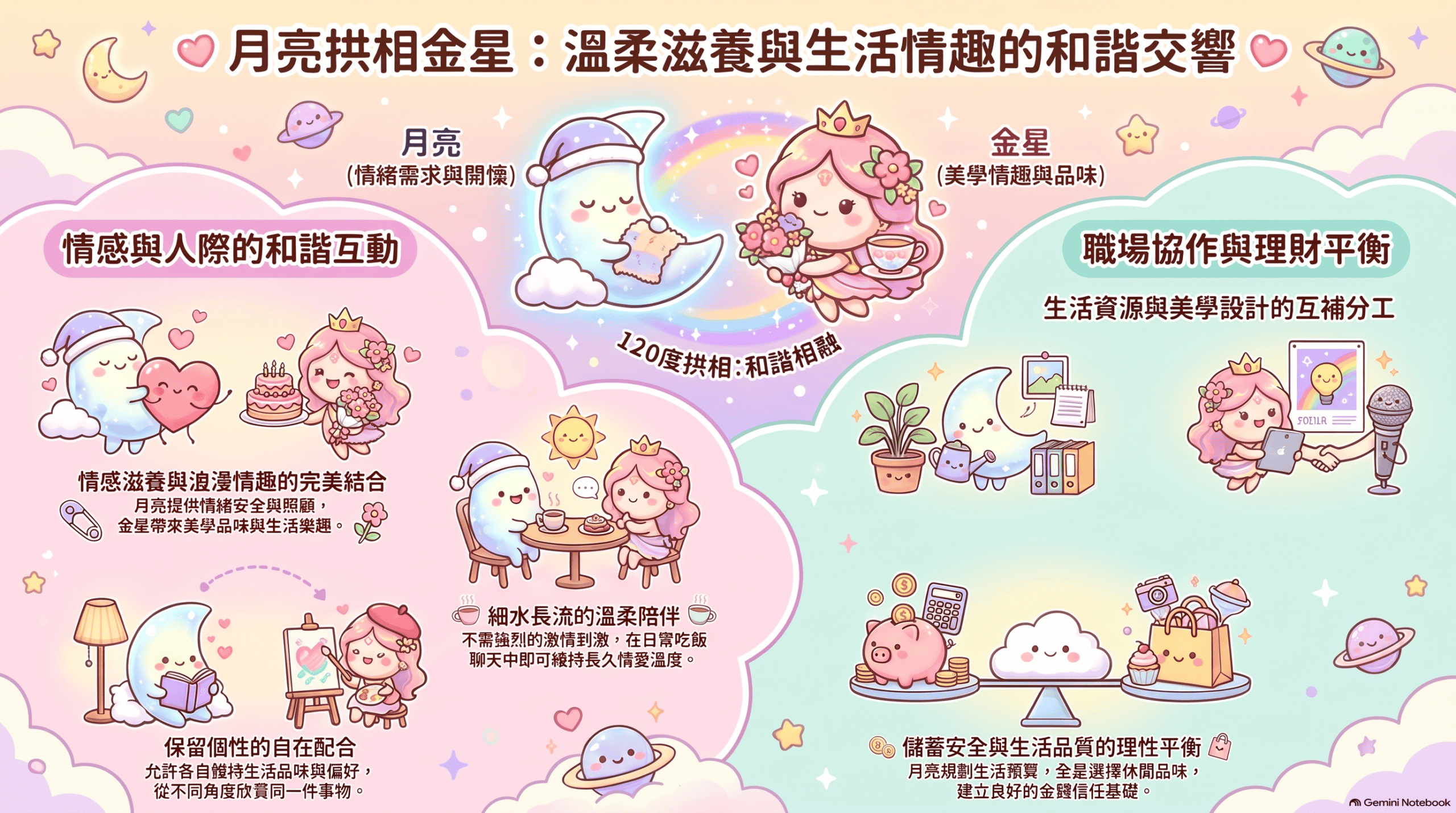 月亮拱相金星圖解