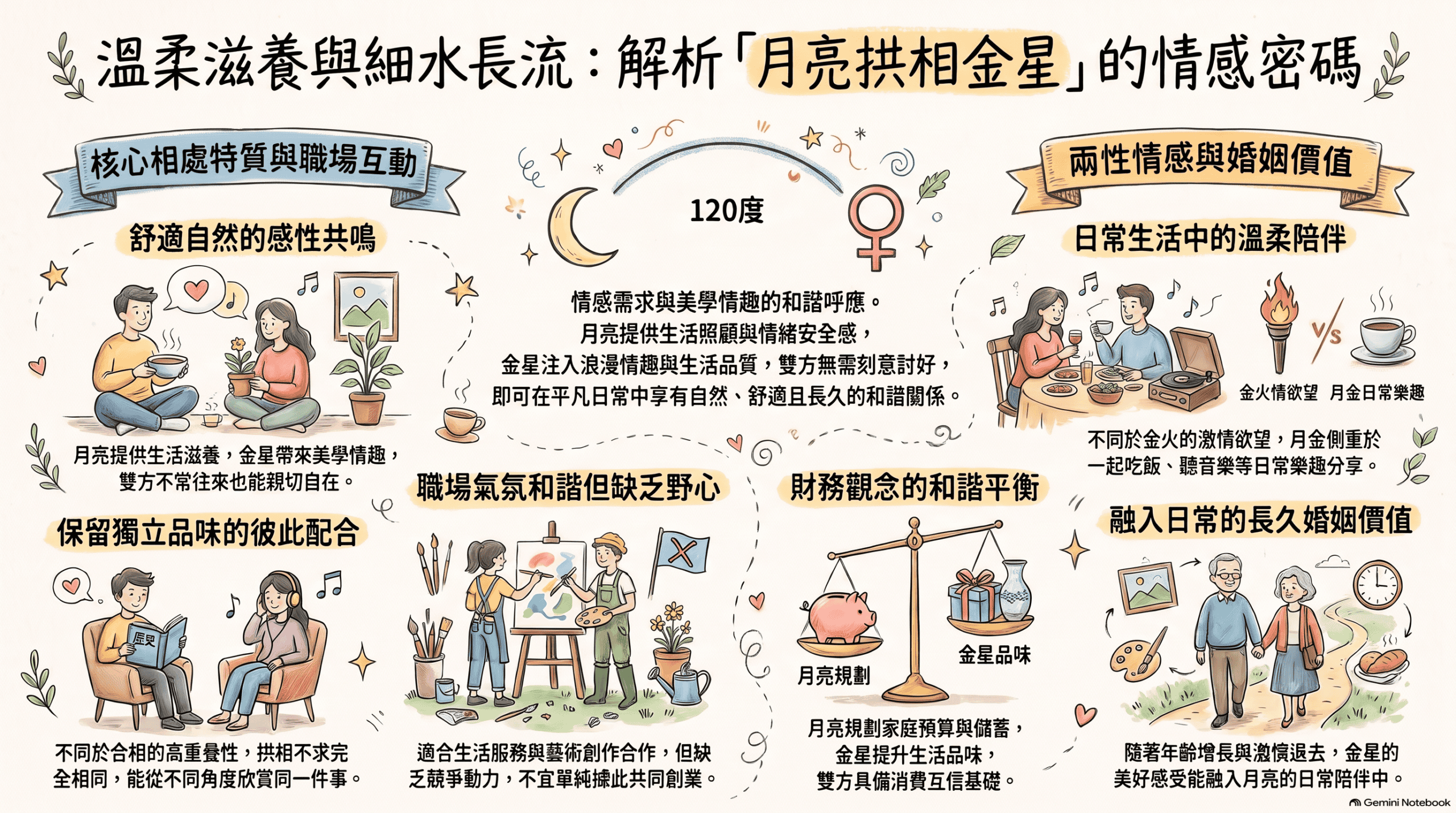 月亮拱相金星解析