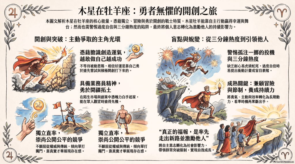 木星在牡羊座圖解