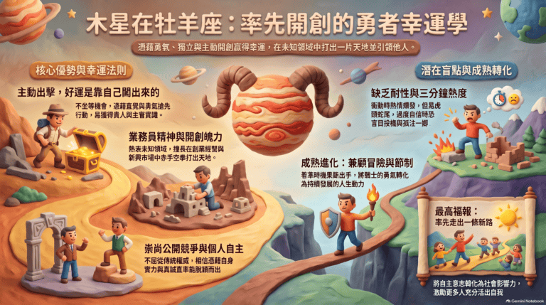 木星在牡羊座幸運學