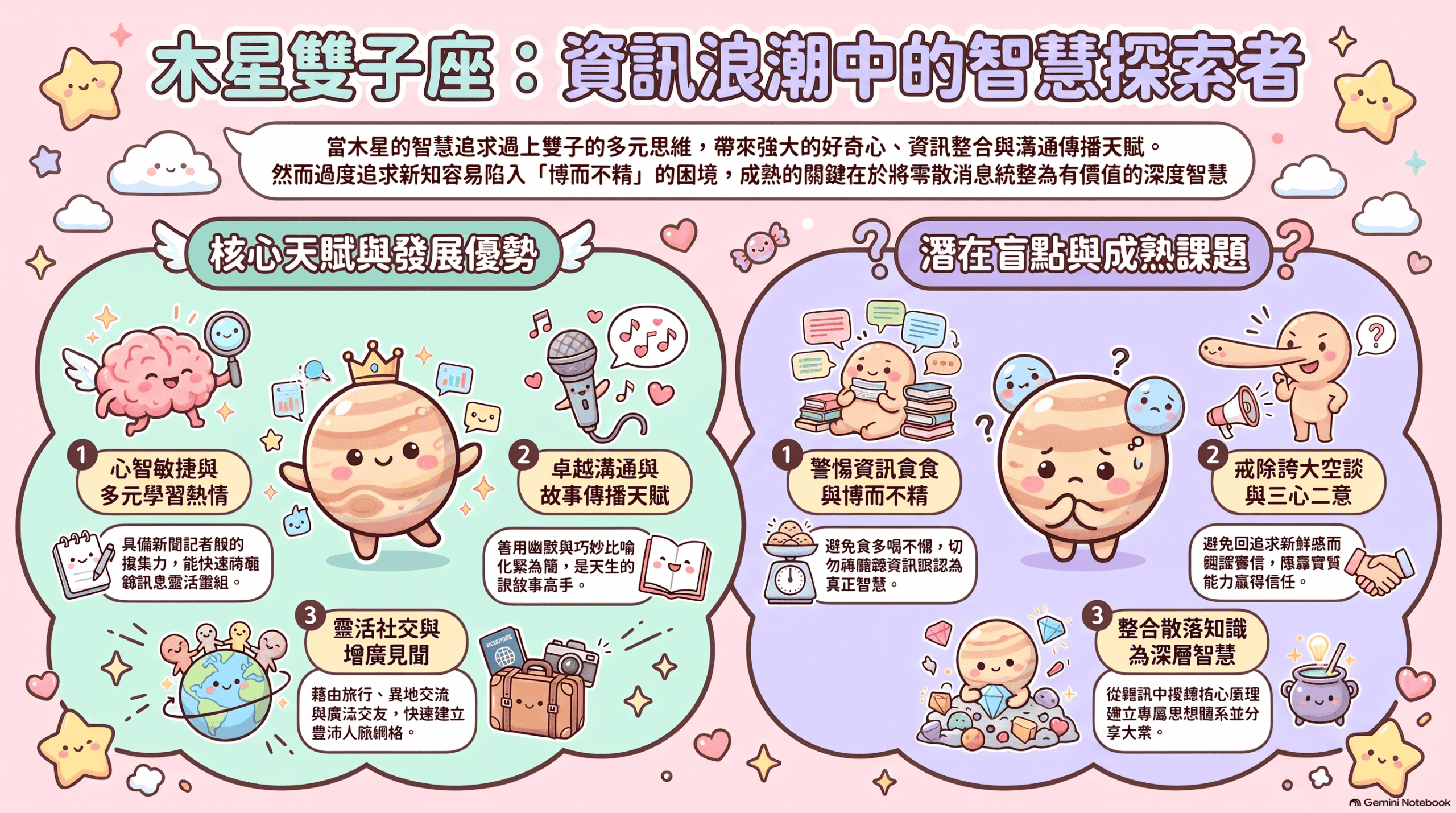 木星雙子座特質分析
