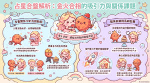 占星合盤：金火合相解析
